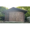OGRODOWY DOMEK "HIACYNT" DREWNIANY 16 M2 Z DREWUTNIĄ