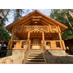 DOM  Z BALI DREWNIANYCH CAŁOROCZNY LETNISKOWY