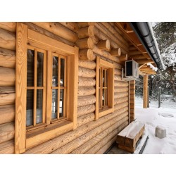 DOM Z BALI DREWNIANYCH - DOMEK Z BALI LETNISKOWY/CAŁOROCZNY 35m2 + PODDASZE