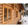 DOM Z BALI DREWNIANYCH - DOMEK Z BALI LETNISKOWY/CAŁOROCZNY 35m2 + PODDASZE