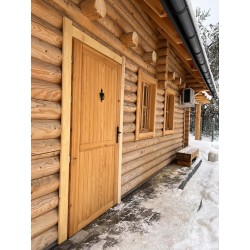 DOM Z BALI DREWNIANYCH - DOMEK Z BALI LETNISKOWY/CAŁOROCZNY 35m2 + PODDASZE
