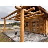 DOM Z BALI DREWNIANYCH - DOMEK Z BALI LETNISKOWY/CAŁOROCZNY 35m2 + PODDASZE