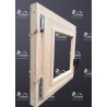 OKNO DREWNIANE ROZWIERNO UCHYLNE 50x50 DO WC/POM. GOSPODARCZEGO