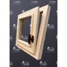 OKNO DREWNIANE ROZWIERNO UCHYLNE 50x50 DO WC/POM. GOSPODARCZEGO