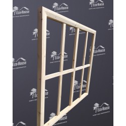 DREWNIANE OKNO STAŁE ECO 90x90 cm KOMPLETNE Z SZYBĄ DO ALTANEK DOMKÓW
